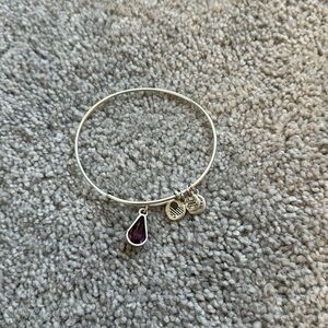 Alex and Ani Bracelet - February Birthstone Charm Bangle, Amethyst